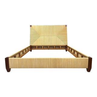 20th Century Woven Donghia King Size Bed Designed by John Hutton For Sale