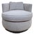 Kravet Provo Swivel Chair Round Lounge Chair Modern For Sale