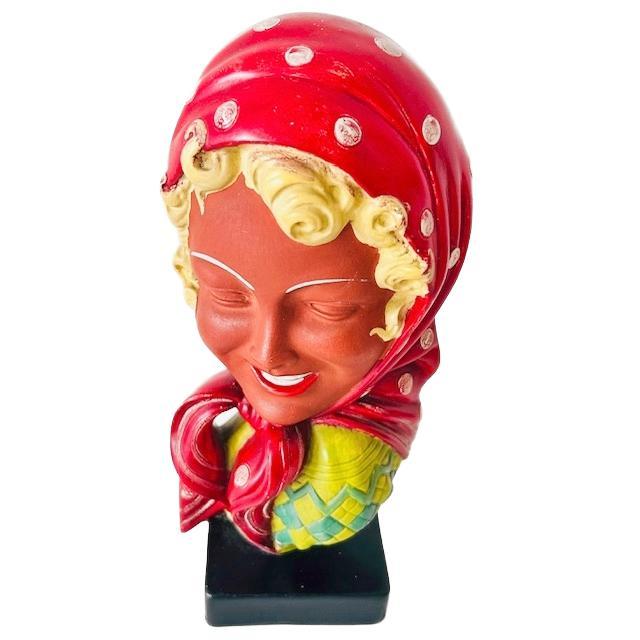 Vintage Ceramic Rockabilly Woman by Tich Vanden Balck for Brabançon, 1950s For Sale - Image 3 of 9