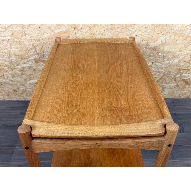 Oak Serving Trolley with Tray by Poul Hundevad, Denmark, 1960s For Sale - Image 10 of 18