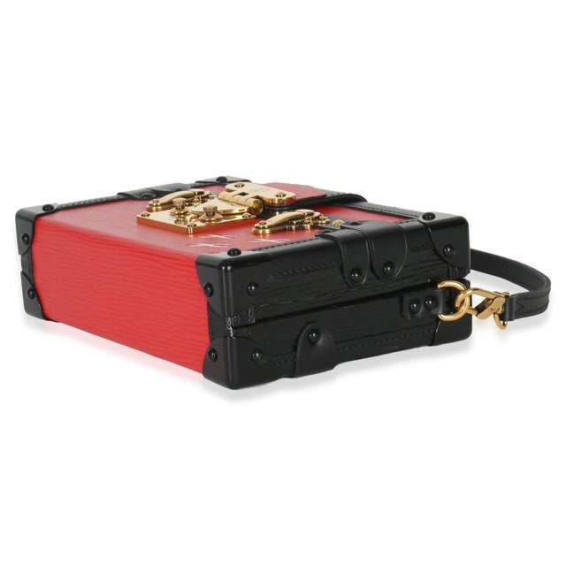 Animal Skin Red Black Epi Petite Malle For Sale - Image 7 of 8