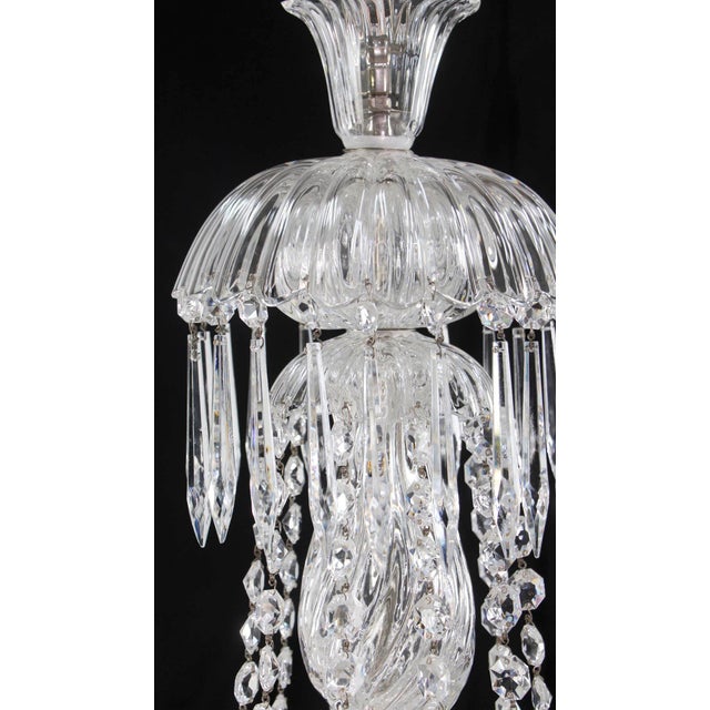 Vintage Restored 10 Arm Clear Crystal Chandelier For Sale - Image 4 of 15