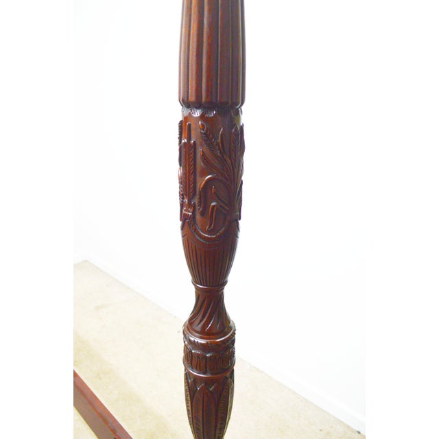 Henkel Harris Mahogany King Rice Poster Bed For Sale - Image 11 of 15
