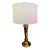 Early 20th Century Space Age Brass Table Lamp For Sale