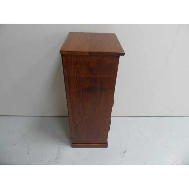 Vintage Oak Shop Display Cabinet with Drawers, 1930s For Sale - Image 12 of 14