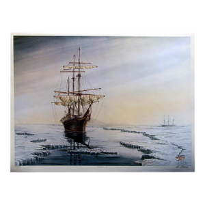 Pete Peterson Freezing in Hand Signed Limited Ed. Fine Art Print