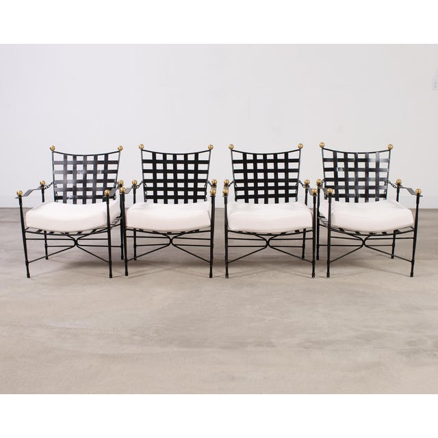 Mario Papperzini Set of Four Mario Papperzini Amalfi Adjustable Chain Lounge Chairs For Sale - Image 4 of 18