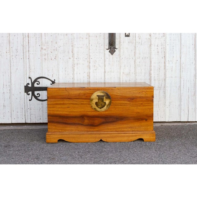 Campaign Style Asian Cedar Chest For Sale - Image 10 of 10