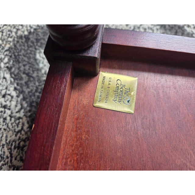 3 Tiered Faux Bamboo Stand Pedestal - 2 Available For Sale - Image 14 of 14