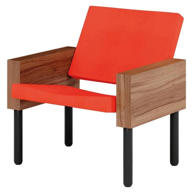 Natural Walnut Block Armchair by Carl Malmsten For Sale - Image 9 of 9