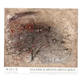 Otto Wols, Abstraction, Vintage Lithographic Poster, 1998 For Sale