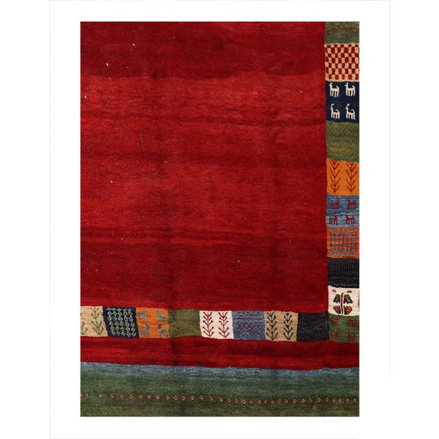 The word “Gabbeh” literally translates to “in the rough,” and it is an accurate description of this style of Persian rug....