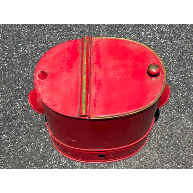 Metal 20th C. Hot Saveloys - Mid Century Original Paint on Metal Carnival / Street Food Dispenser For Sale - Image 7 of 12