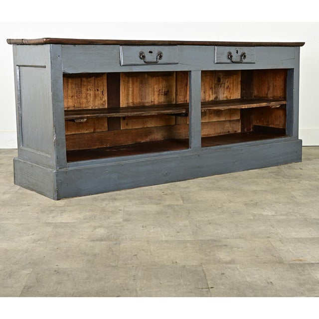English 19th Century Painted Shop Counter For Sale - Image 9 of 12