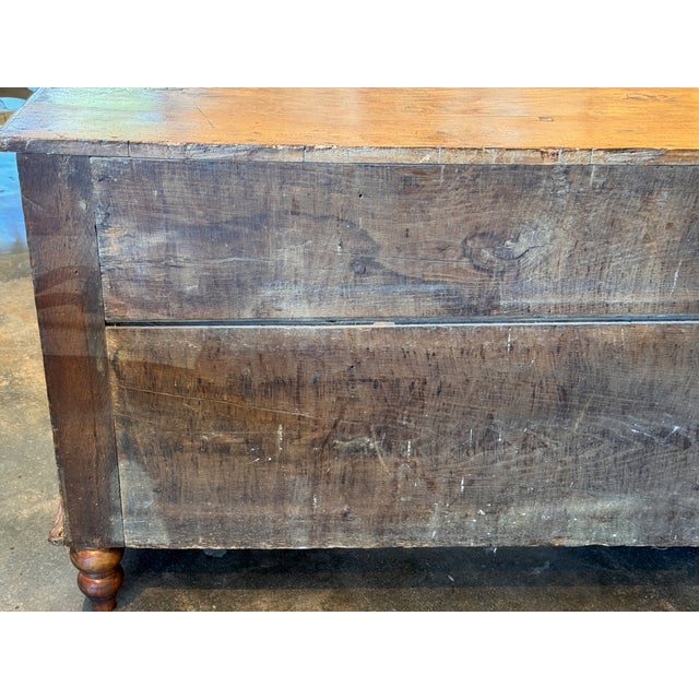 18th Century French Walnut Kneehole Desk For Sale - Image 12 of 14