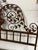 Metal Queen Size Wrought Iron Botanical Scrollwork Headboard For Sale - Image 7 of 12