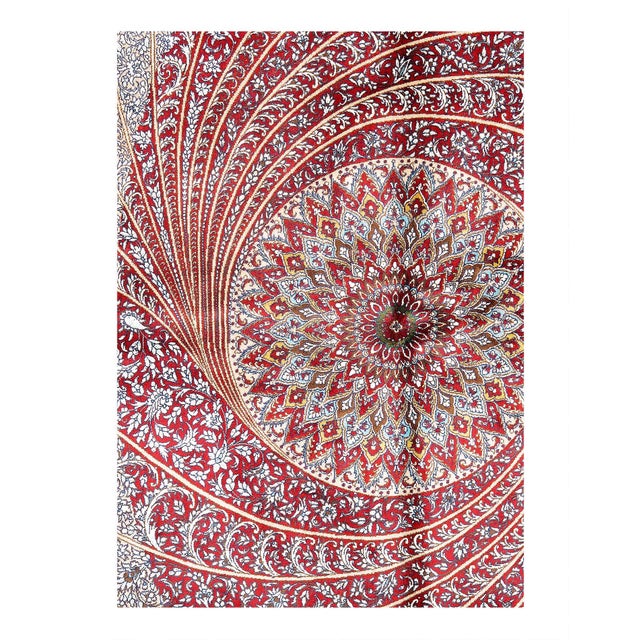 Viscose on a cotton foundation with a medallion This rug has a dense, soft pile, and excellent quality, to ensure that you...