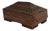 Antique Tramp Art Lidded and Footed Box For Sale