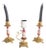 Table Lamp and Candleholders in and Metal, Set of 3 For Sale - Image 10 of 10