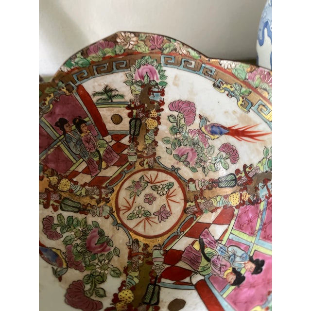 1940s Famille Rose Chinese Bowl For Sale - Image 9 of 10