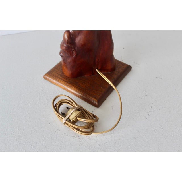 Mid-Century Modern Cypress Knee Burl Wood Table Lamp For Sale - Image 16 of 18