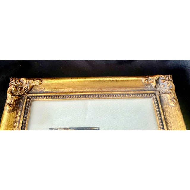 Gold Vintage Carr Museum Series Ornate Giltwood Style Photo Frame 4 X 5 Opening. For Sale - Image 8 of 14