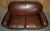 Animal Skin Vintage Earle Chesterfield Sofa in Brown Leather from Halo For Sale - Image 7 of 17