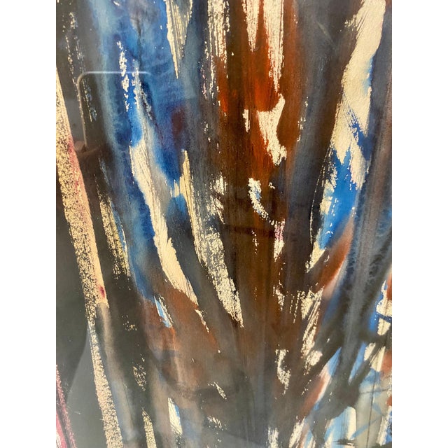 Abstract Flowers with Vase, 1960, Wood & Paper For Sale - Image 9 of 14