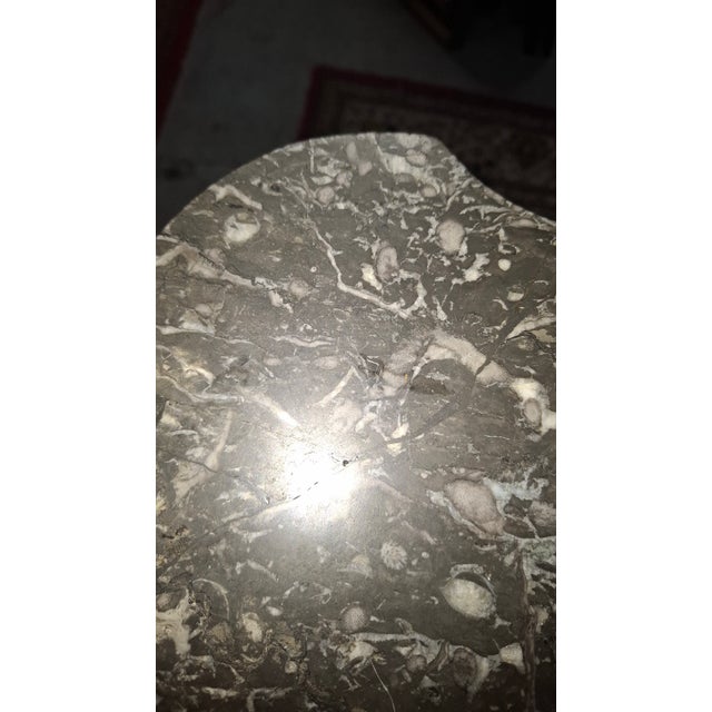 Louis XVI Transitional Marquetry Commode with a Marble Top For Sale - Image 10 of 11