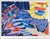Abstract Late 20th Century Resting in Colors Abstract Blue Lithograph Karel Appel For Sale - Image 3 of 7