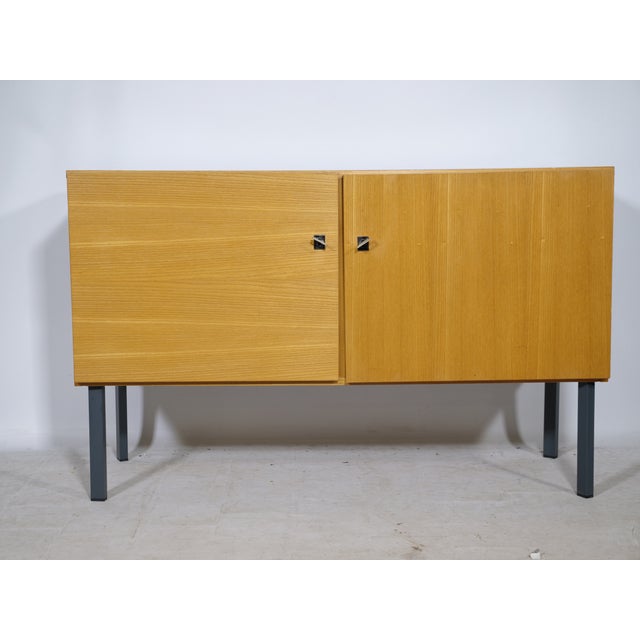 Mid-Century Wooden Sideboard with Metal Legs, 1960s For Sale - Image 9 of 9