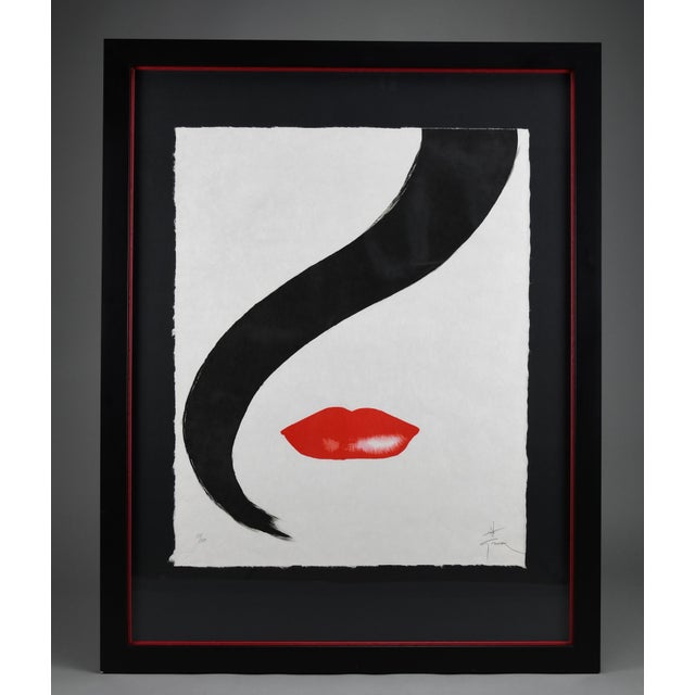 René Gruau, Rouge Basier, 1990, Acrylic on Paper For Sale - Image 11 of 11