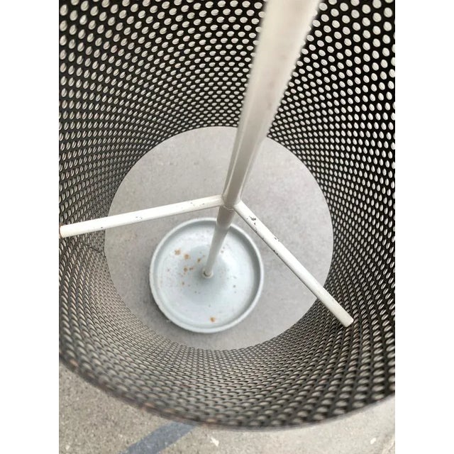 Mid-Century Minimalist Perforated Steel Umbrella Stand, 1960s For Sale - Image 11 of 18