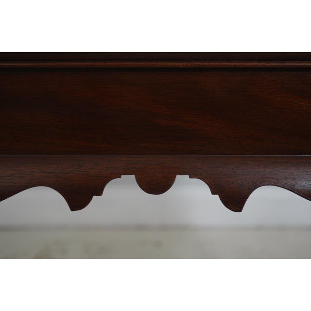 Henkel Harris Mahogany Queen Anne Style Tea Table For Sale - Image 12 of 18