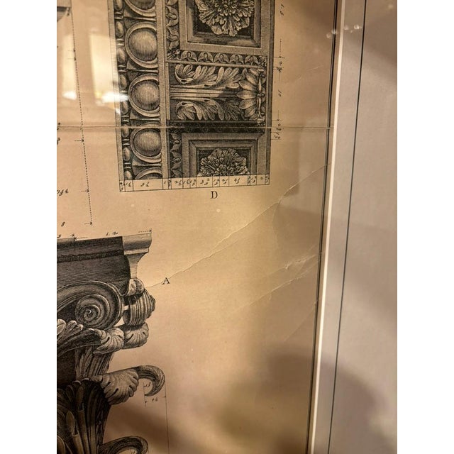 Early 19th Century Neoclassical Etching A Roman Corinthian Capital by Francesco Piranesi For Sale - Image 5 of 6
