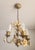 Vintage Shabby Chic Florentine Pendant Lamp Four-Armed with Gold-Tone Porcelain Roses, 1960s For Sale - Image 10 of 18