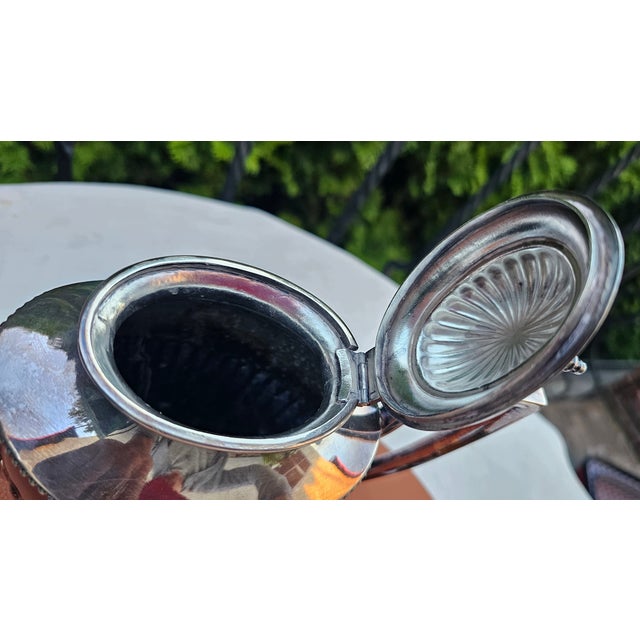 Art Deco Silver-Plated Jug with Sugar Bowl and Creamer from Prima N.S., 1920s, Set of 3 For Sale - Image 10 of 13