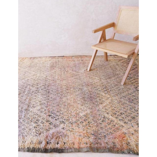 Authentic Moroccan Vintage Rug - 10 X 6.5 Ft For Sale - Image 4 of 9