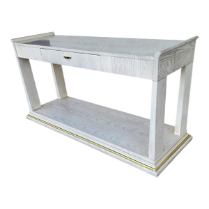 Thomasville Console Sofa Table Whitewash Beach House