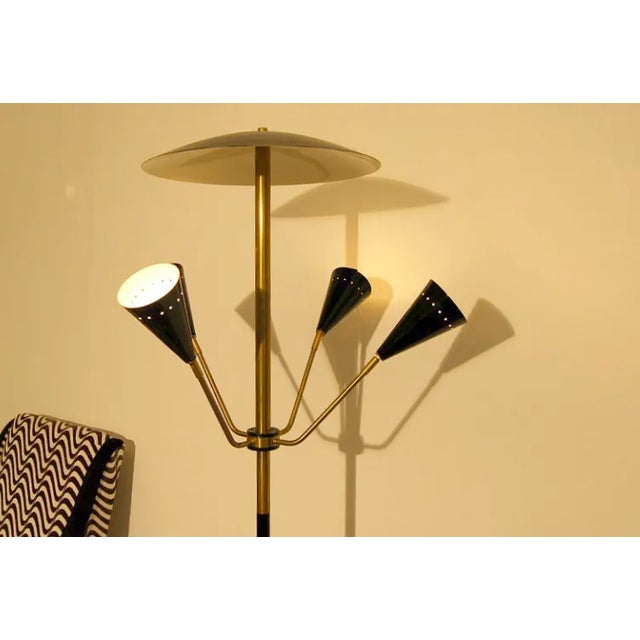 1960s 1960s Black Articulating Floor Lamp For Sale - Image 5 of 7