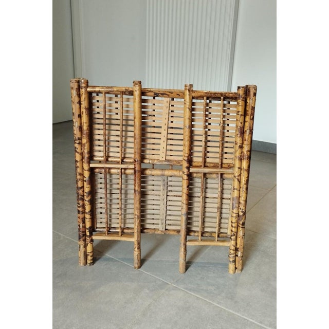 Folding Shelf in Bamboo and Wicker, 1800s For Sale - Image 11 of 18