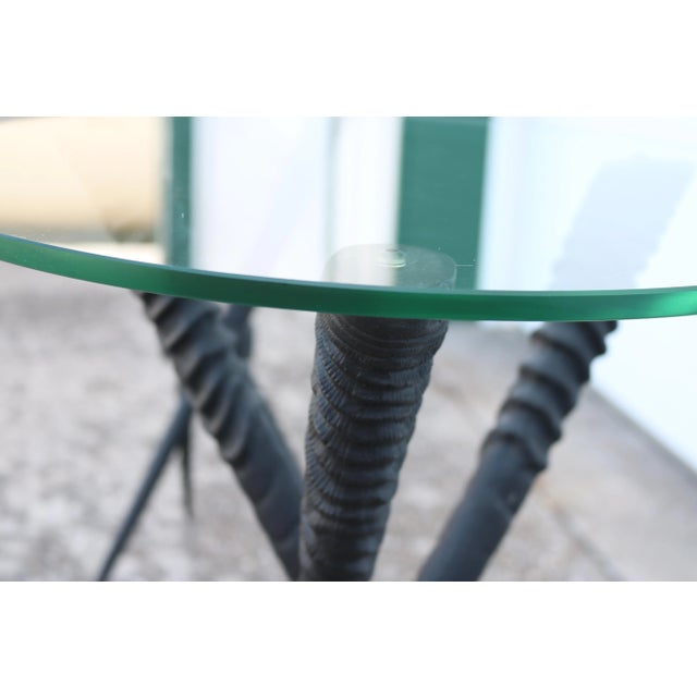 Oryx Gazella Horn Tripod Side Tables by West Elm - A Pair For Sale - Image 9 of 9