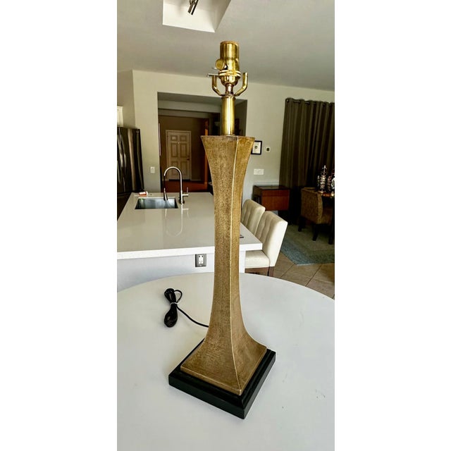 Hansen Lighting Co. Single Stuart Ross James for Hansen Bronze Table Lamp For Sale - Image 4 of 12