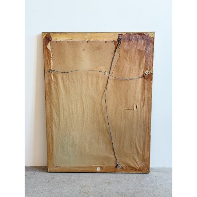 Mid Century Gold Gilt Ribbon Motif Mirror For Sale - Image 10 of 10