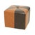 1960s Vintage Square Pouf in Brown Patchwork, 1960s For Sale - Image 5 of 12
