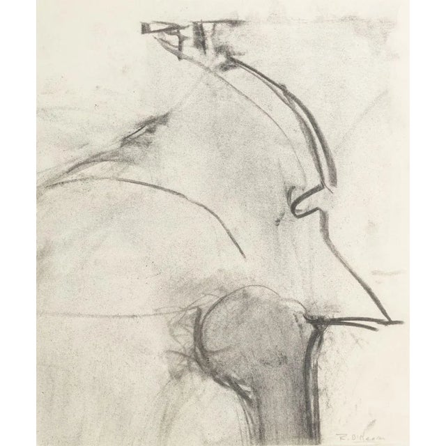 Charcoal Robert O'Meara Abstract Compositions Charcoal, 2 For Sale - Image 8 of 11