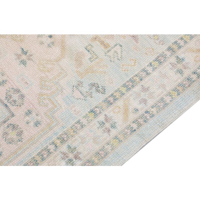 Turkish Modern Turkish Oushak Rug 2'11" x 7'3" For Sale - Image 3 of 10