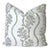 Blue White Sea Coral Embroidered Texture Pillow Cover For Sale