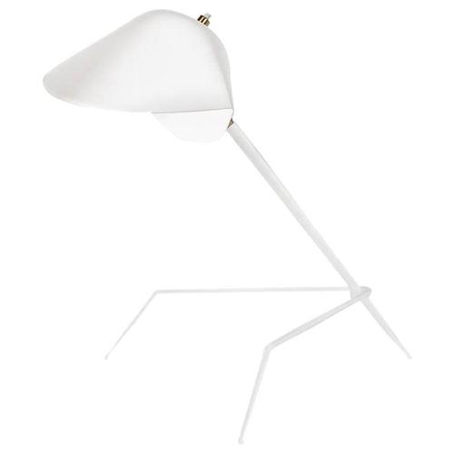Mid-Century Modern White Tripod Lamp from Serge Mouille For Sale - Image 6 of 6