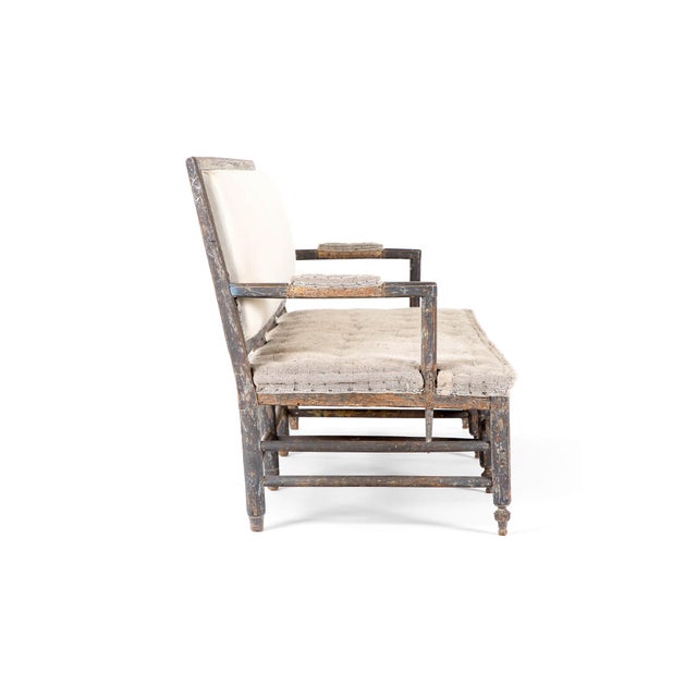 19th Century Italian Painted Settee For Sale - Image 3 of 11